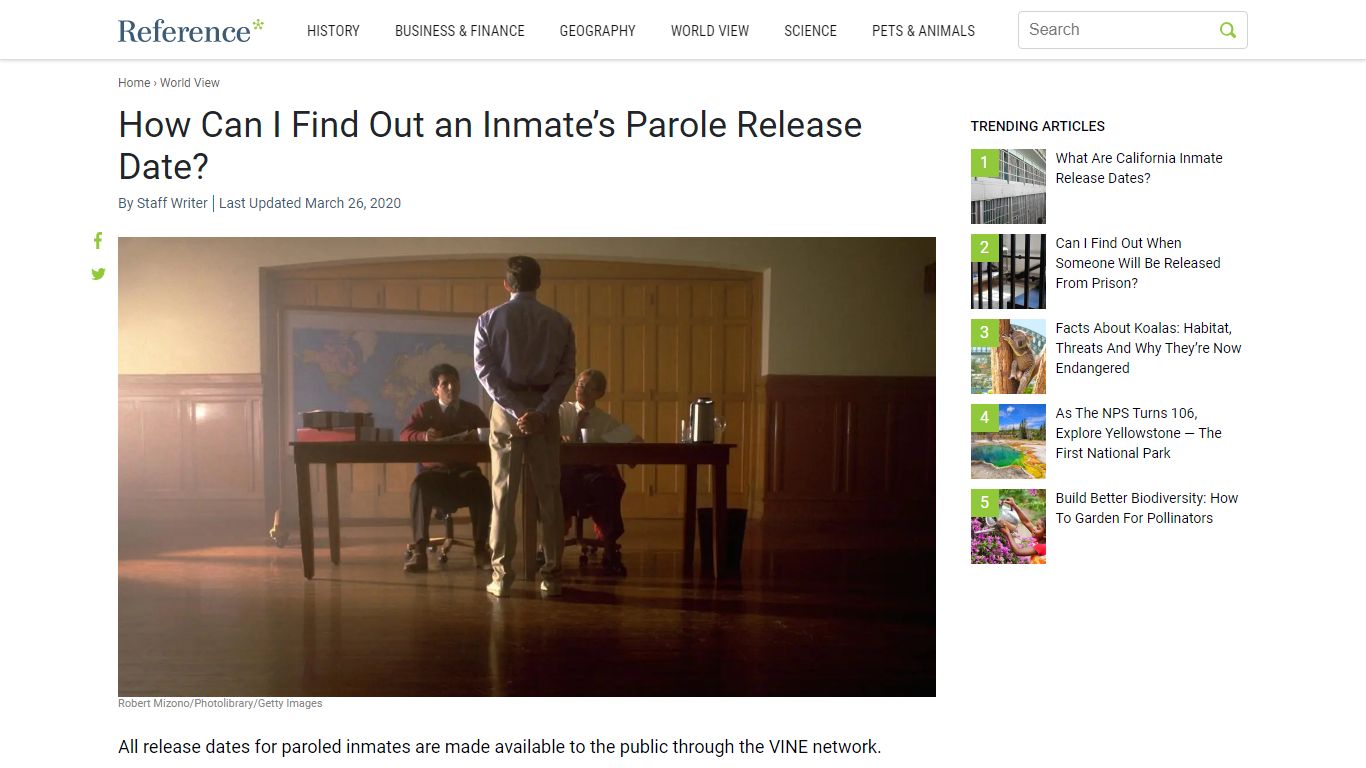 How Can I Find Out an Inmate’s Parole Release Date? - Reference.com
